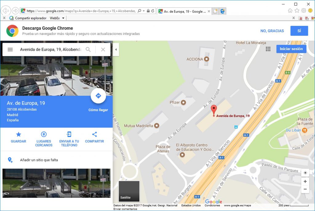 Cómo visualizar con Google Maps las direcciones añadidas en FacturaPlus